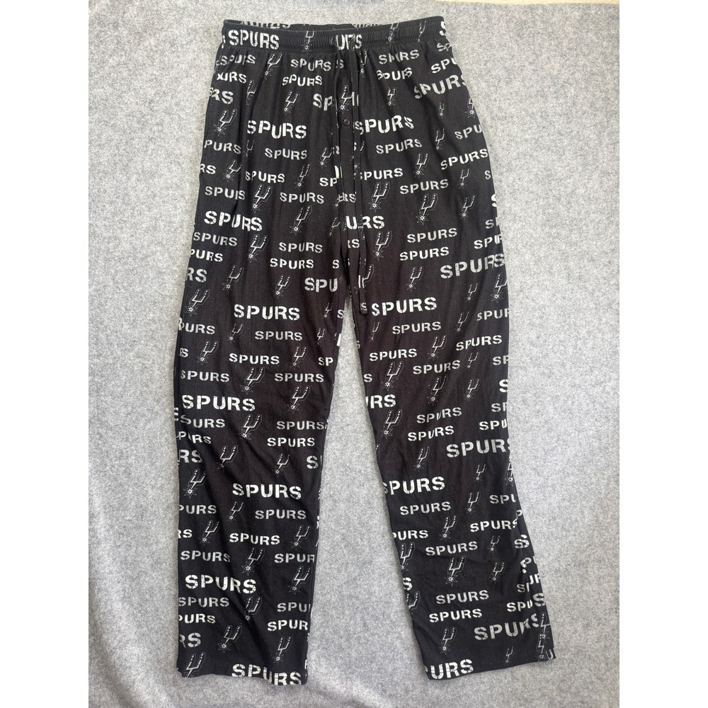 Concepts Sport NBA San Antonio Spurs Lounge Pajama Pants L Black All Over Print
